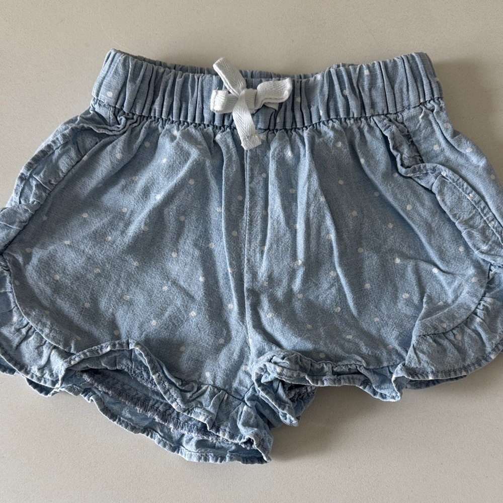GAP Light Blue Polka Dot Kids Shorts